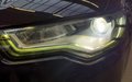 Left view of headlights