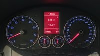 View of instrument panel