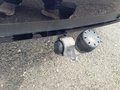 View of trailer tow-bar hitch