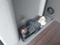View of trailer tow-bar hitch