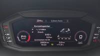 View of instrument panel
