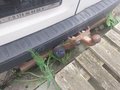 View of trailer tow-bar hitch
