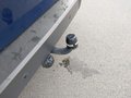 View of trailer tow-bar hitch