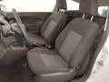 View of front seats