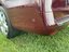 Rear left bumper