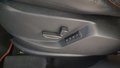View of control buttons for electric seat adjustment