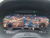 View of instrument panel
