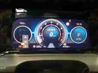 View of instrument panel