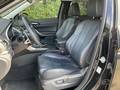 View of front seats