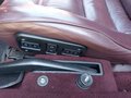 View of control buttons for electric seat adjustment