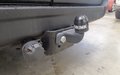 View of trailer tow-bar hitch