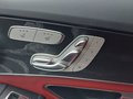 View of control buttons for electric seat adjustment