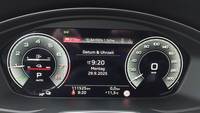 View of instrument panel