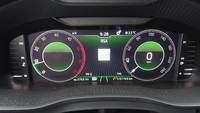 View of instrument panel