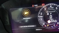 View of instrument panel