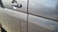 Traces of impact on door edge front left
