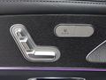 View of control buttons for electric rear seat adjustment