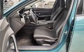 View of front seats