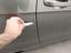Traces of impact on door edge front right