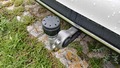 View of trailer tow-bar hitch