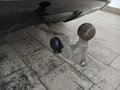 View of trailer tow-bar hitch