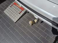 View of trailer tow-bar hitch