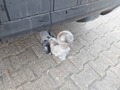 View of trailer tow-bar hitch