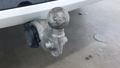 View of trailer tow-bar hitch