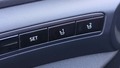 View of control buttons for electric seat adjustment