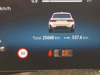 Pohled na přístrojovou desku