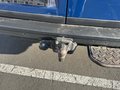View of trailer tow-bar hitch