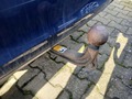 View of trailer tow-bar hitch