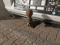 View of trailer tow-bar hitch