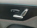View of control buttons for electric seat adjustment
