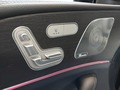 View of control buttons for electric seat adjustment