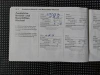 Dodatna radnja u servisnoj knjižici