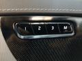 View of control buttons for electric seat adjustment