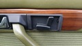 View of control buttons for electric seat adjustment
