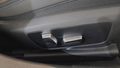 View of control buttons for electric seat adjustment