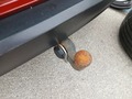 View of trailer tow-bar hitch