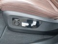 View of control buttons for electric seat adjustment