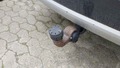 View of trailer tow-bar hitch