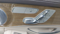 View of control buttons for electric seat adjustment
