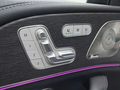 View of control buttons for electric seat adjustment
