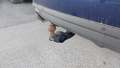 View of trailer tow-bar hitch