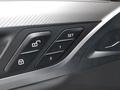 View of control buttons for electric seat adjustment