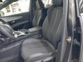 View of front seats