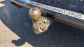 View of trailer tow-bar hitch
