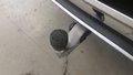 View of trailer tow-bar hitch