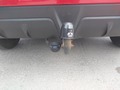 View of trailer tow-bar hitch